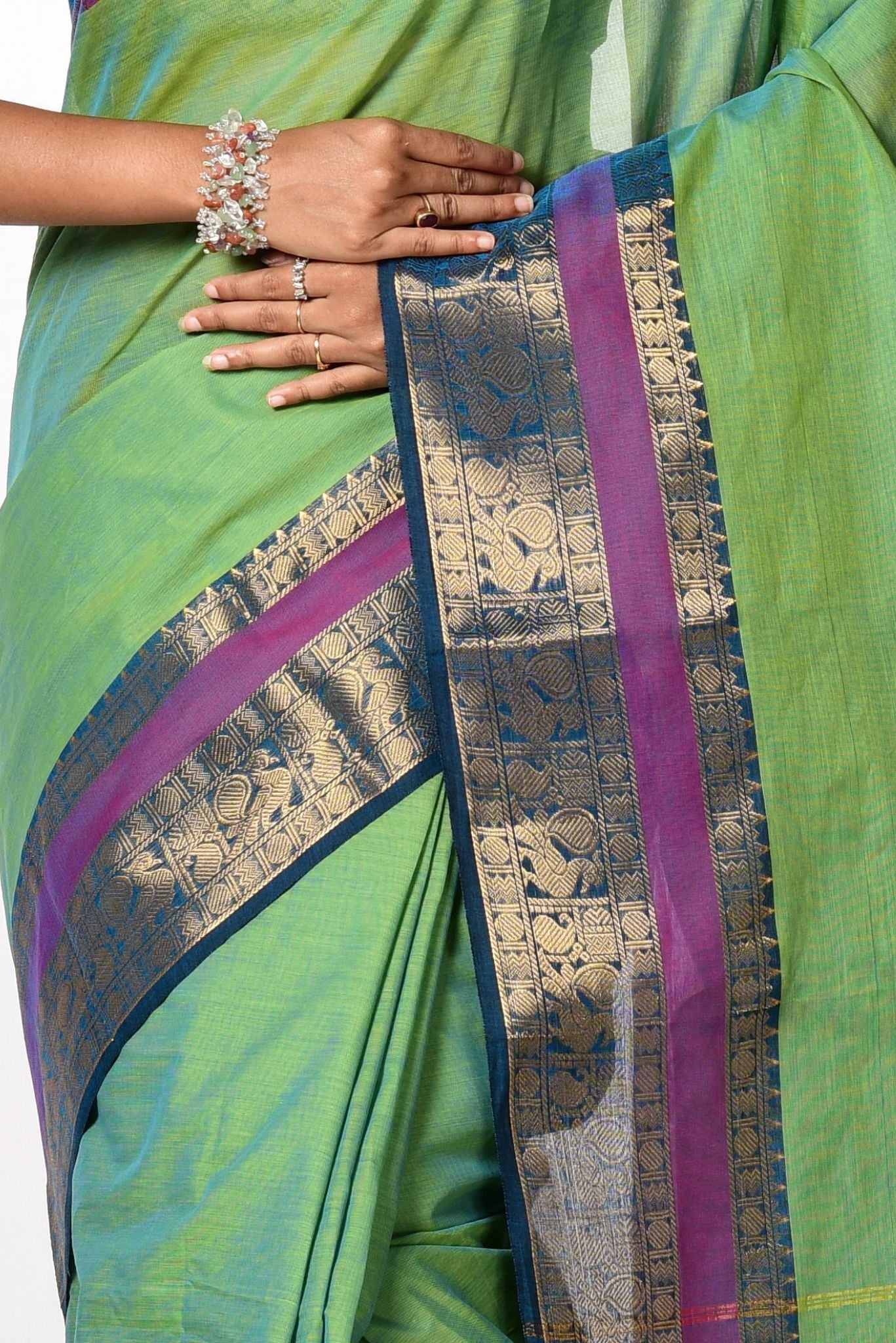 SAANVI - GREEN & PURPLE