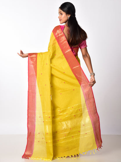 SOUTH COTTON WITH KANJIVARAM BORDER