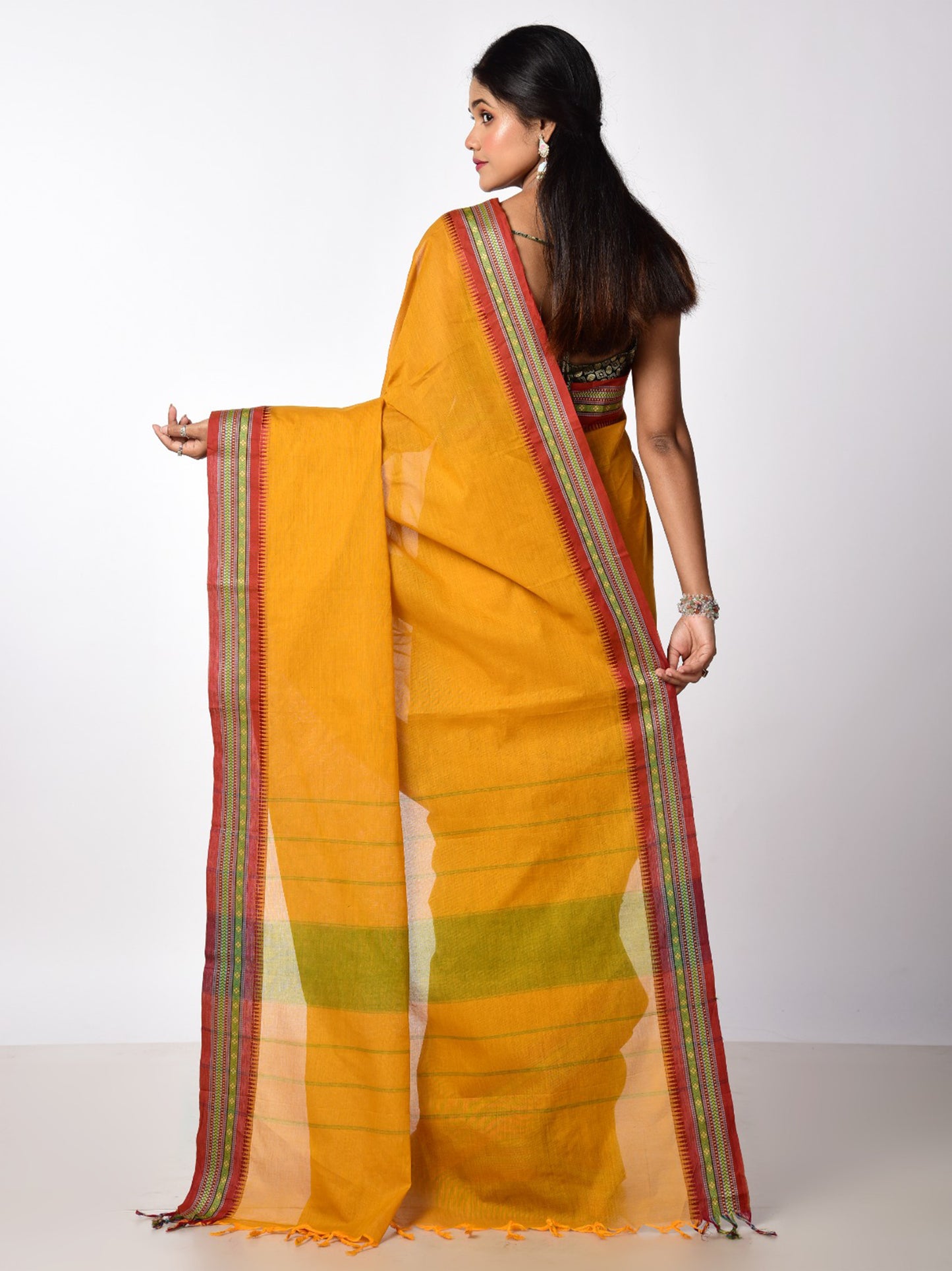 SOUTH COTTON WITH KANJIVARAM BORDER