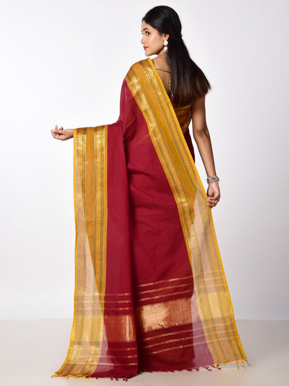 SOUTH COTTON WITH KANJIVARAM BORDER