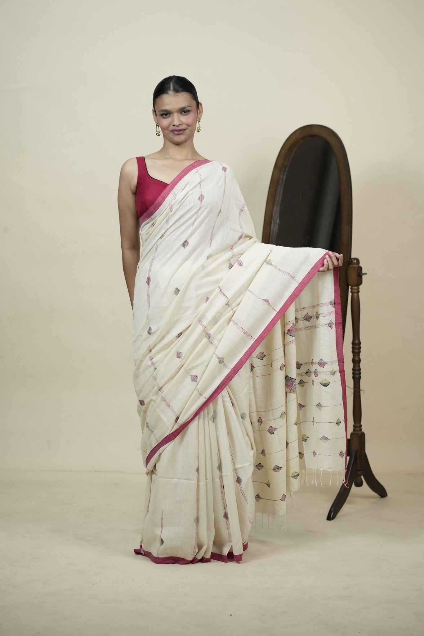 NOOR E JAMDANI - WHITE