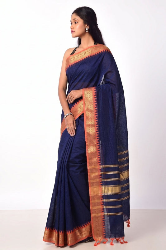 SANJIVA - NAVY & ORANGE