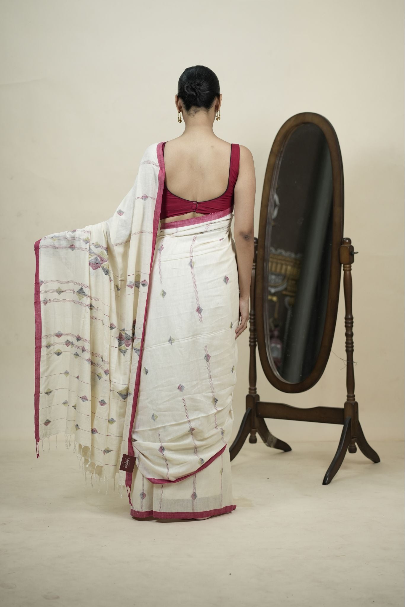 NOOR E JAMDANI - WHITE