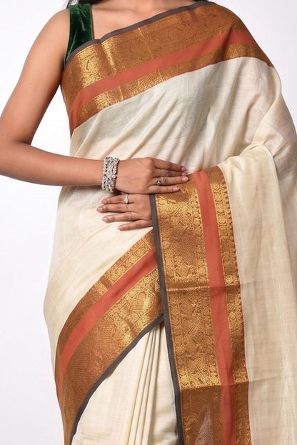 SAANVI - BEIGE & BRICK