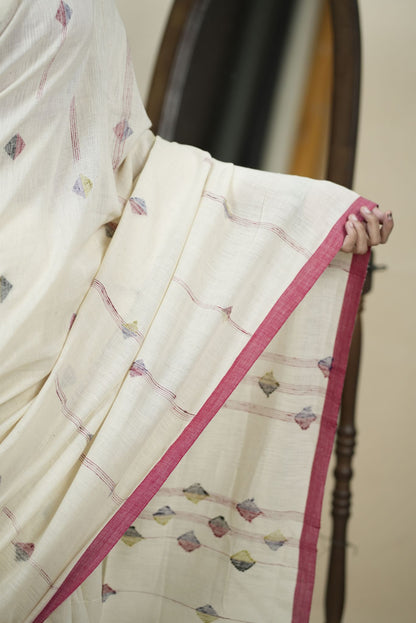 NOOR E JAMDANI - WHITE