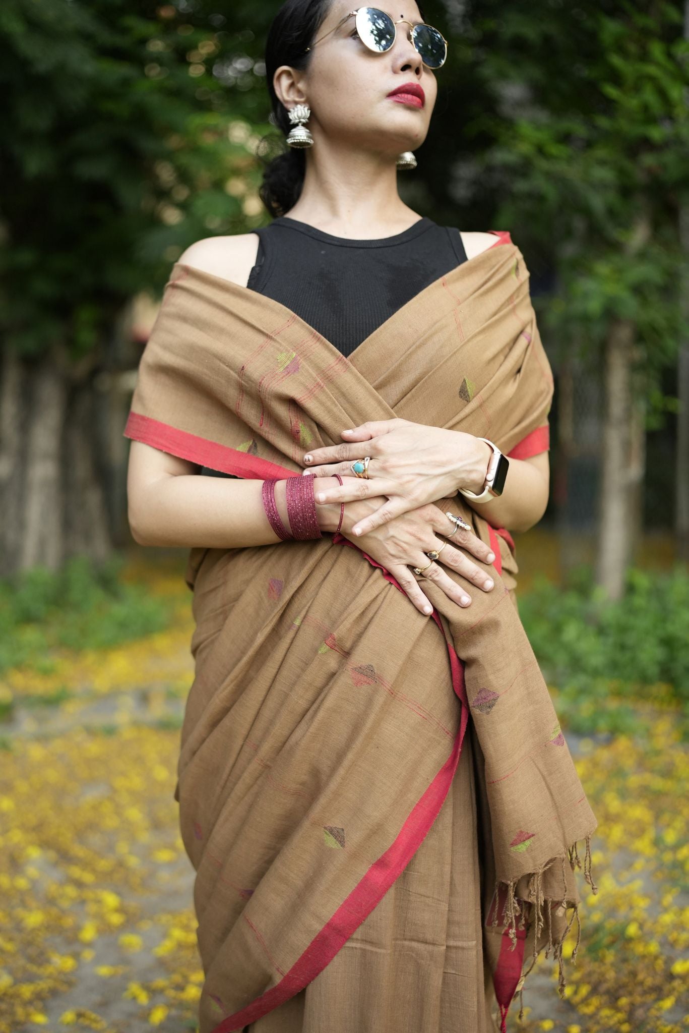 NOOR E JAMDANI - BROWN