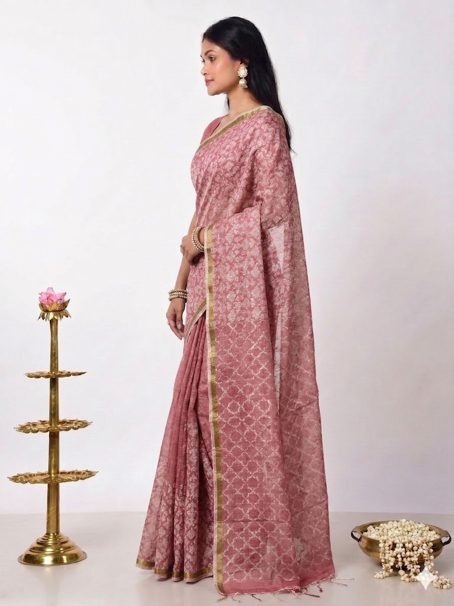 KHADI JAMDANI (ALL OVER JAAL)