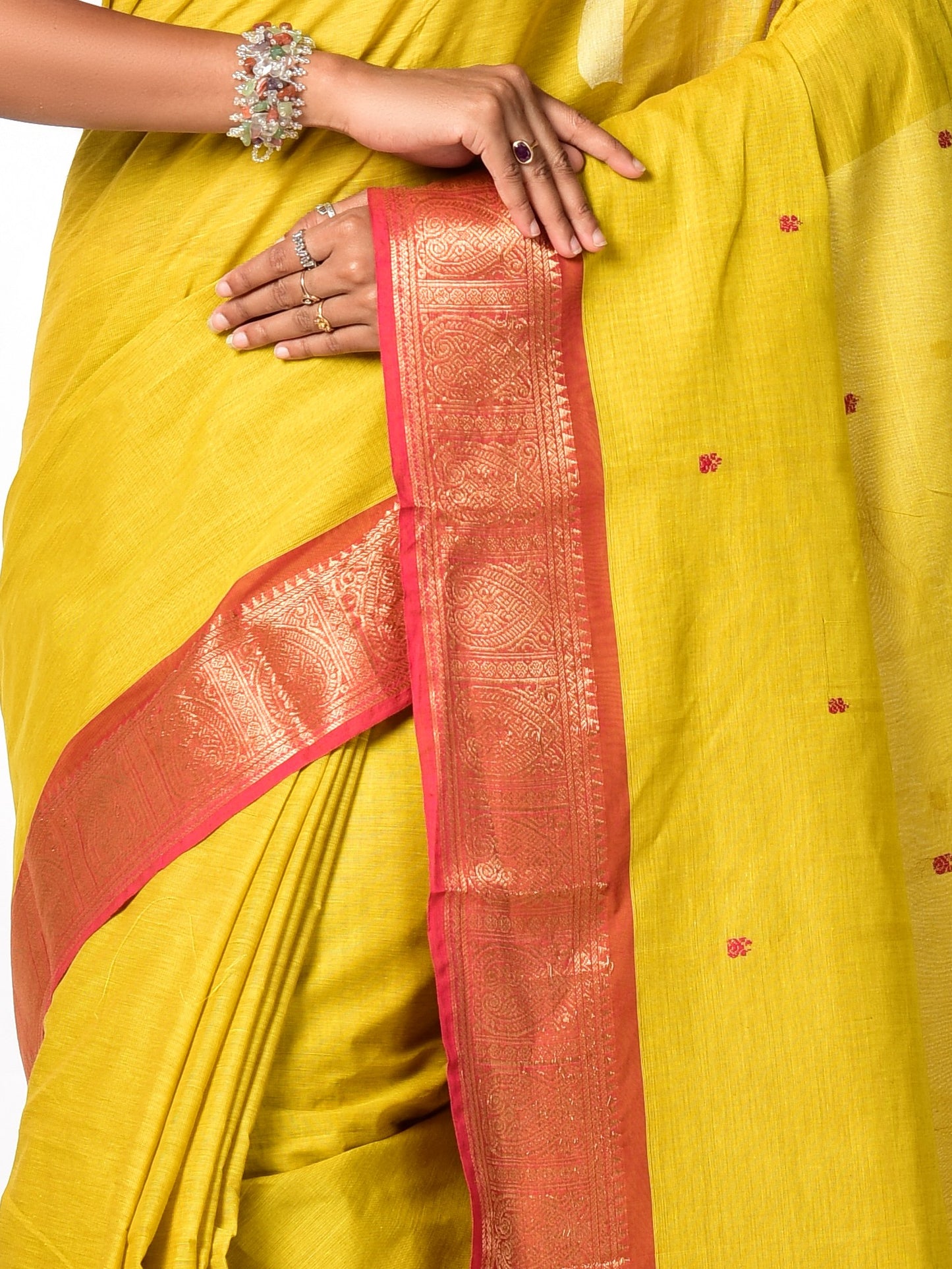 SOUTH COTTON WITH KANJIVARAM BORDER