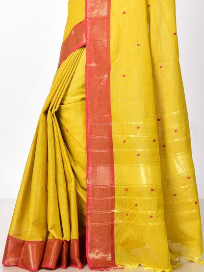SOUTH COTTON WITH KANJIVARAM BORDER