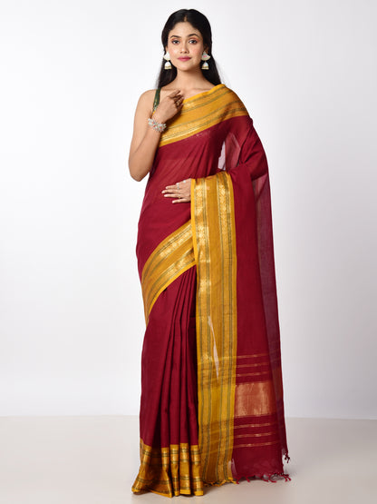SOUTH COTTON WITH KANJIVARAM BORDER