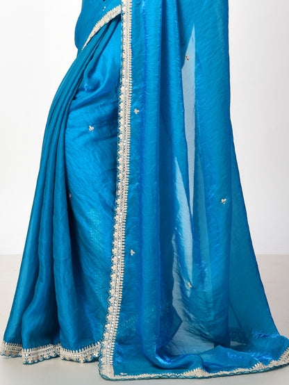 PRIYA Shine Tissue with Katdana Work